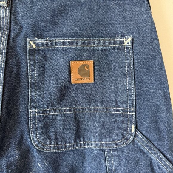 NWT Carhartt Men 29X32 Y2K Distressed Dungaree Carpenter Grunge STAINS!! - Picture 5 of 16